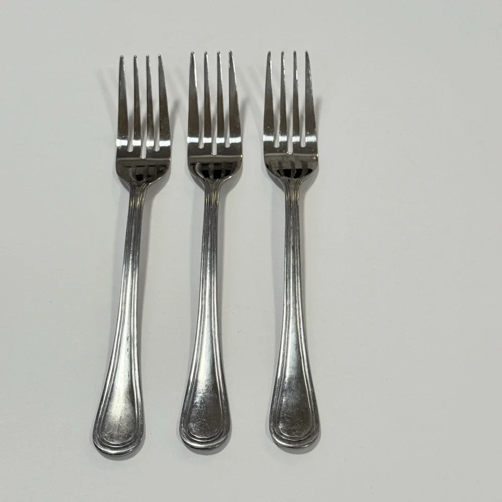 Pfaltzgraff Flatware ** Discontinued Radiants Pattern **Set Of 3 Dinner Forks